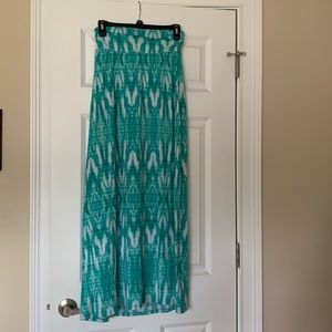 Maurices teal maxi skirt